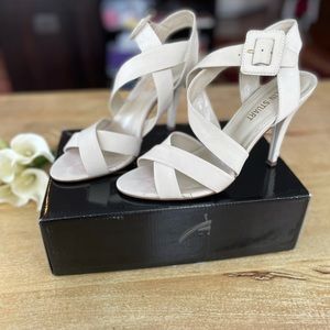 Colin Stuart Women’s Strap Heels - Ivory Size:9